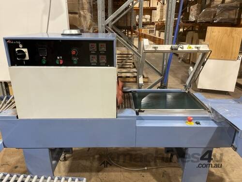 HALF AUTOMATIC MONOBLOCK L-SEALER LINE WITH TWO CONVEYORS