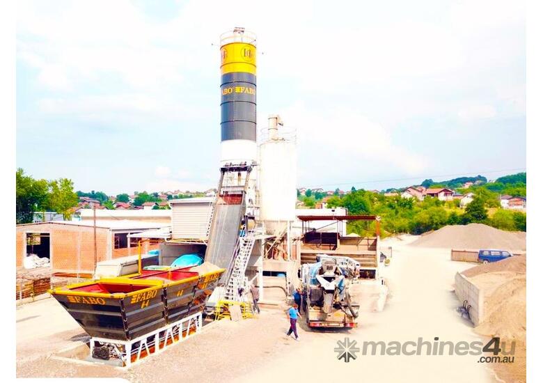 caption SKIP SYSTEM CONCRETE BATCHING PLANT | 60m3/h Capacity | AVAILABLE IN STOCK