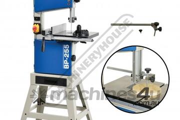 Wood Band Saw & Circle Cutting Attachment Package Deal BP-255 2 Blade Speeds - 400 & 800m/min 245mm