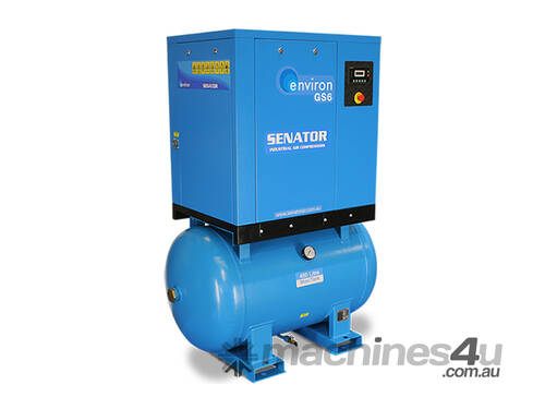 caption CVA Compressors - New Senator Rotary Screw Air Compressor - GS6 - 5.5kw - 29cfm