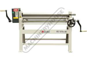 Manual Sheet Metal Curving Rolls RS1270x90 1270 x 2.5mm Mild Steel Capacity Includes Wiring Grooves