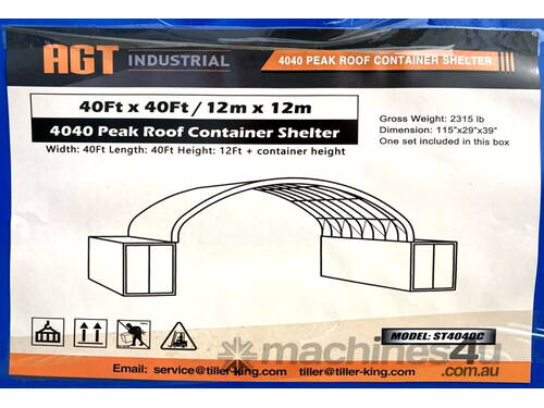 New 12m x 12m x 3.6m Container Shelter Workshop Igloo Dome