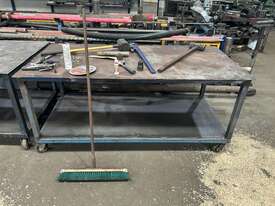 2 x Mobile Steel Workstations - picture0' - Click to enlarge