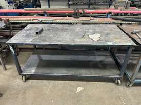 2 x Mobile Steel Workstations - picture1' - Click to enlarge