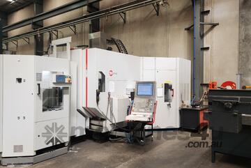 Hermle C42U Dynamic 5 axis CNC Vertical machining Centre with 6-station pallet pool.