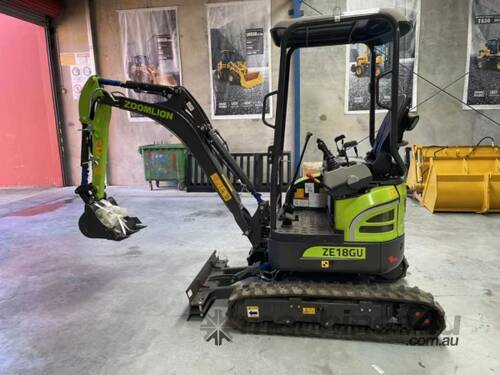 caption ZOOMLION ZE18GU - 1.8 Ton Excavator With 4 Free Attachments