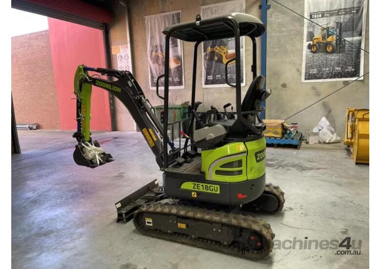 caption ZOOMLION ZE18GU - 1.8 Ton Excavator With 4 Free Attachments