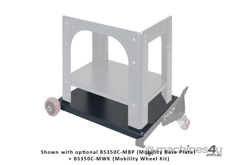 caption Woodfast Mobility Wheel Kit Baseplate Adapter BS350C-MBP suit BS350C Bandsaw