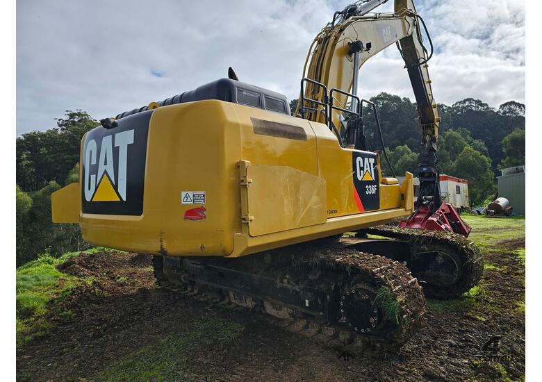 caption 2016 CATERPILLAR 336FL HARVESTER WITH SATCO 325T HEAD