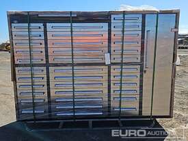 Unused Steelman 2.1m Work Bench/Tool Cabinet, 35 Drawers, 1 Door  - picture0' - Click to enlarge