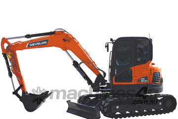 Develon DX80R Air Cabin 8 Tonne Hydraulic Excavator