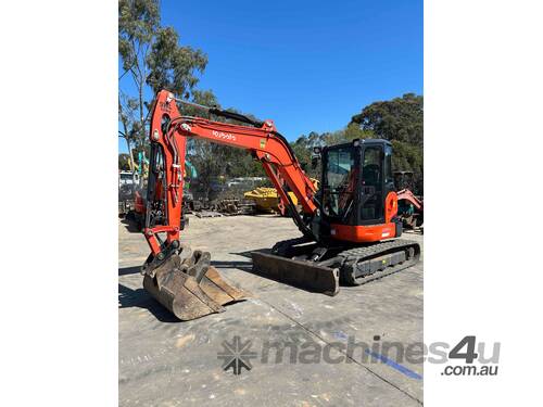 Kubota U55-4 Mini Excavator + Attachments, Low Hours!