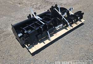 Unused 2024 Captok Selection of Mini Excavator Attachments, QTY (8of) , Rake, Ripper, Auger,12inch A