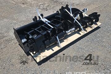 Unused 2024 Captok Selection of Mini Excavator Attachments, QTY (8of) , Rake, Ripper, Auger,12inch A