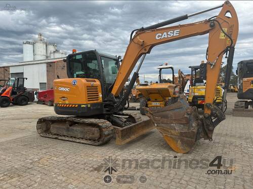 2021 Case CX60C Excavator 6T + 4 Buckets, Civil Spec & Service History!