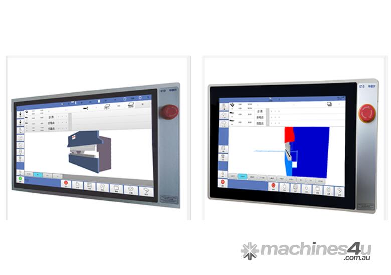 caption IMS-TRITON CNC 1.3m x 40T, 6 Axis Press Brake, 3D graphic program system. Delivered and installed