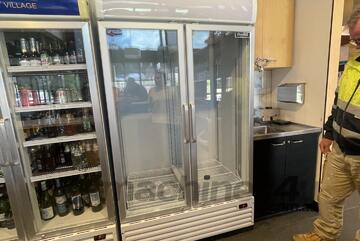 Thermaster Double Glass Door Colourbond Upright Drink Fridge LG-580BP