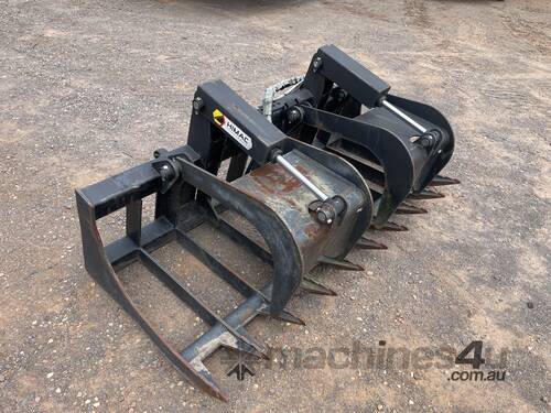 Grapple suit tractor loader