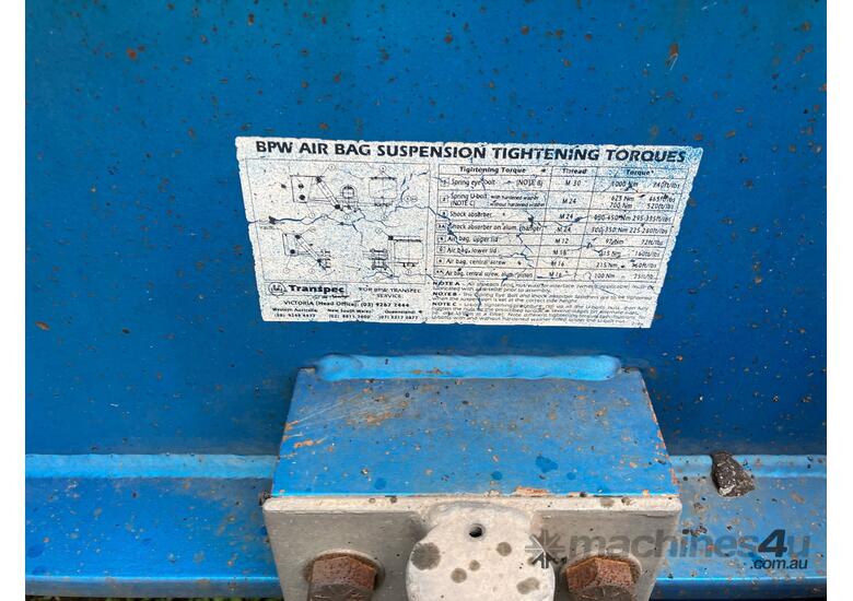 caption 2005 Fibreglass Transport Equipment FTE 3A Tri Axle Roll Back Refrigerated Pantech A Trailer
