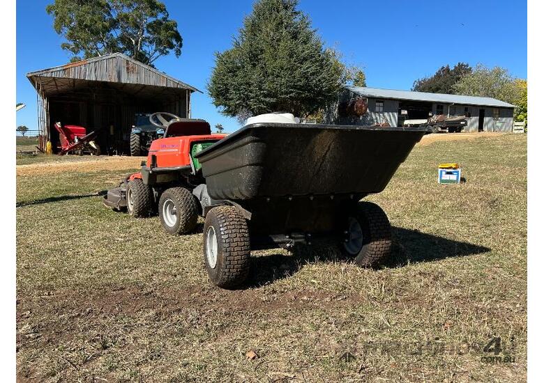 caption Husqvarna Rider Pro 15 Zero Turn with Trailer and 95L Spray Unit