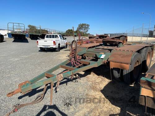 caption 1981 General Transport Equipment GTE 2D Dual Axle Dolly