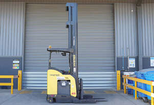 Hyster 2.0T Battery Electric stand-up reach truck.