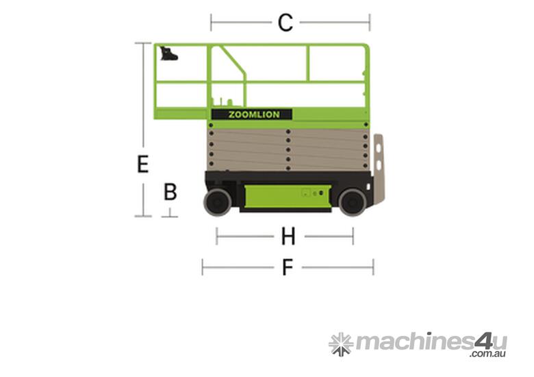 caption Zoomlion ZS0407E Scissor lift