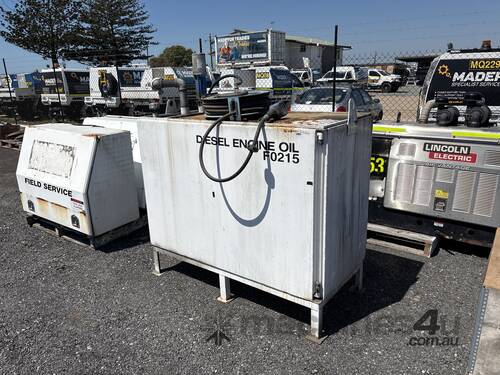 Diesel Engine Oil Tank with Macnaught Retractable Hose