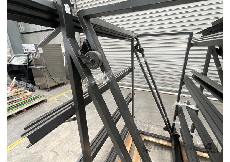 caption 1 X Pallet of Racking Components. Upright Beams, Cross Beams.