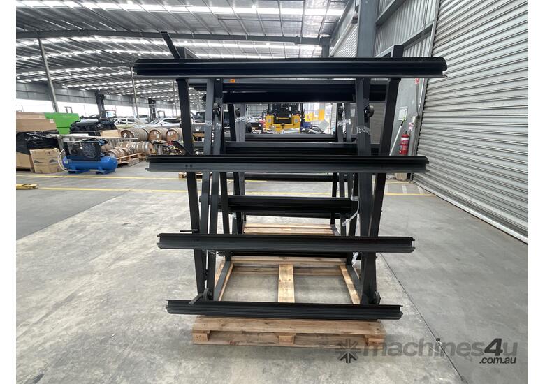 caption 1 X Pallet of Racking Components. Upright Beams, Cross Beams.