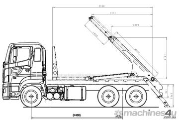 skip bin loader JWS120 aust spec12t bin lifter   skip bin loader JWS120 aust spec12t bin lifter