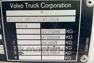 2015 Volvo FM13 Table Top Beaver Tail