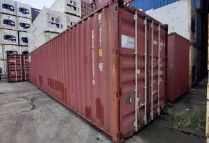40ft High Qube Shipping Containers 10 available
