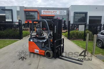Toyota Forklift 1.8T 3 Wheel Electric - New Battery (Unit#:AU387)