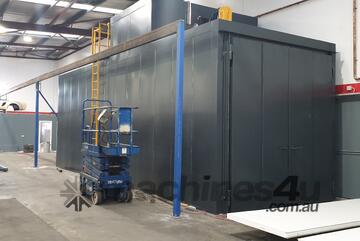 Powder coating batch oven
