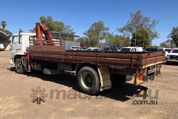 1994 International ACCO 1850E Flatbed Crane Truck