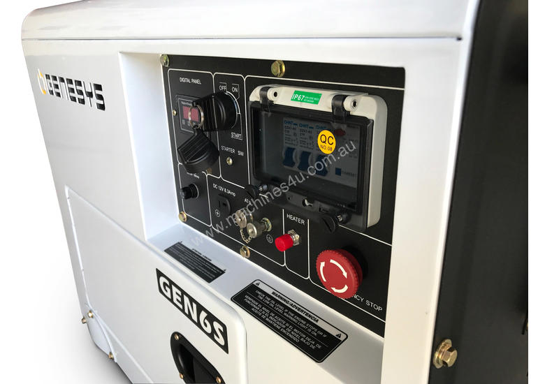 Click to view full size photos Portable Diesel Generator 6KVA 415V Silenced