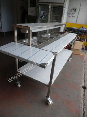 Second Hand Stainless Steel Bench with Bain Marie 
