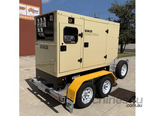 Trailer Mount Kohler KD77 Diesel Generator | Rollmaxx Aluminium Trailer | Total Wet Weight 2100KG |
