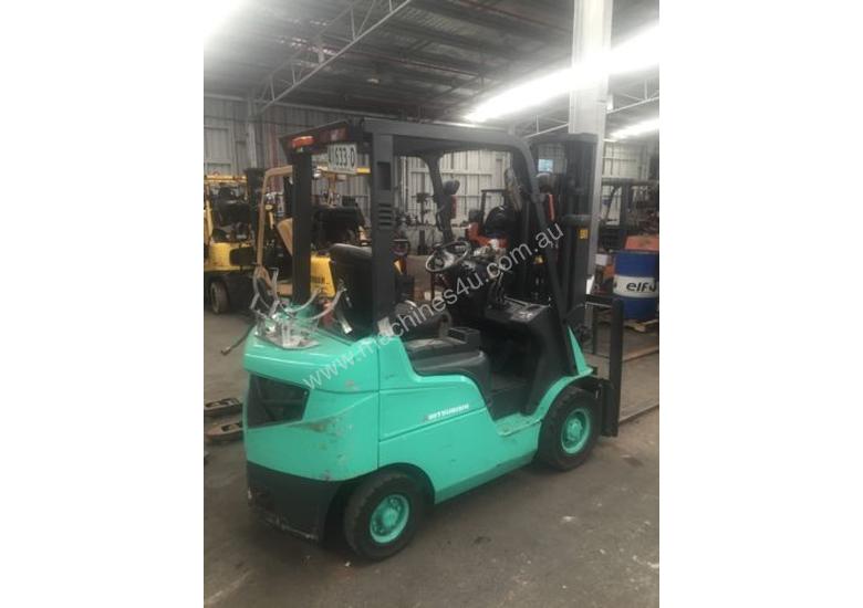 caption Used 2007 Mitsubishi 1.8 tonne LPG forklift
