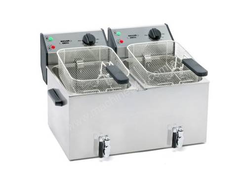 Roller Grill FD 80 DR 8L Double Fryer with Oil Tap