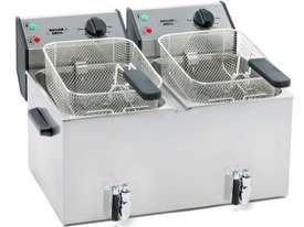 Roller Grill FD 80 DR 8L Double Fryer with Oil Tap - picture0' - Click to enlarge