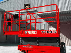 Pegasas 1930 Electric Drive Scissor Lift WITH optional world first Overhead Warning System - picture0' - Click to enlarge