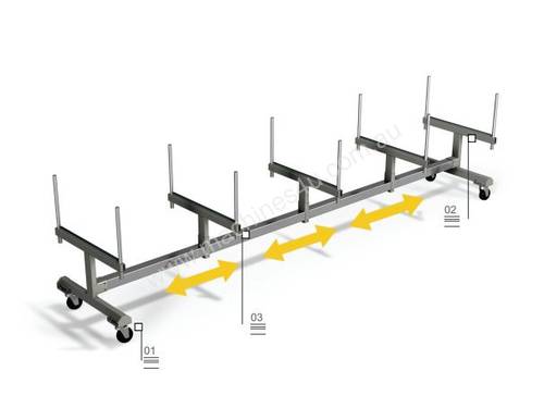 Emmegi Bar Trolley For Aluminium Profiles