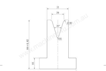 STEELMASTER Bottom Single 20mm Vee Tooling - US 20.420/35 V=20 R4,0 L.MM.835