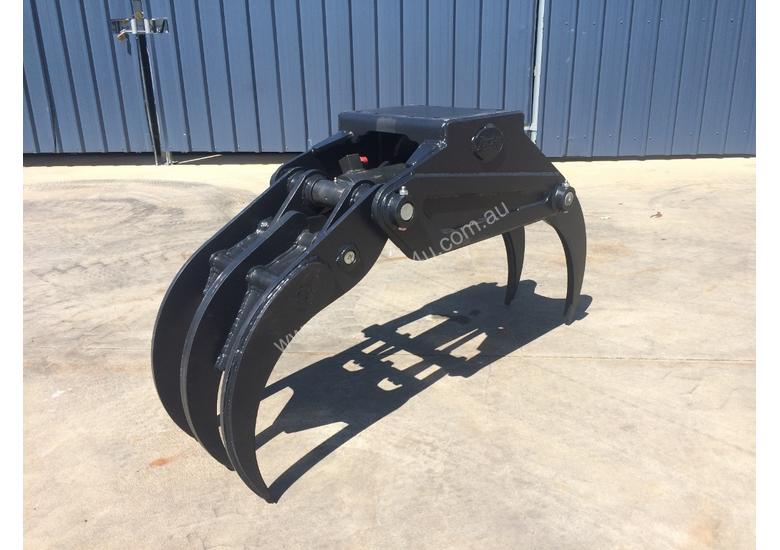caption NEW DIG-IT DG35 HYDRAULIC 5 FINGER GRAB LOG ROCK DEMOLITION GRAPPLE