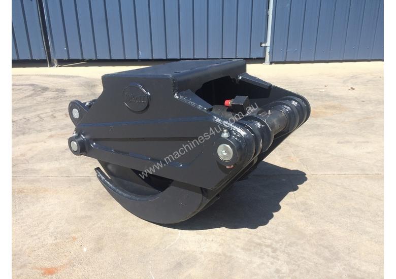 caption NEW DIG-IT DG35 HYDRAULIC 5 FINGER GRAB LOG ROCK DEMOLITION GRAPPLE