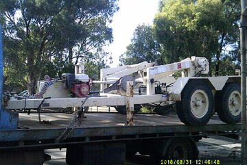 6ton tandem cable drum recovery trailer , refurbished