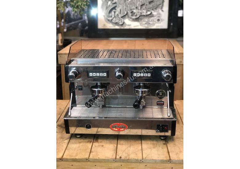 Used GRIMAC GRIMAC TWENTY 2 GROUP BLACK STAINLESS ESPRESSO COFFEE