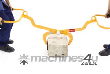 Stone & Curb Placement Clamp. Options: use manually or on crane.